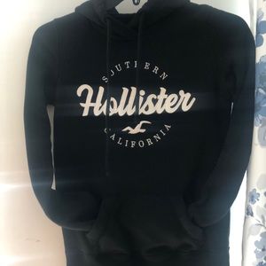 Xxs black hoodie sweater hollister